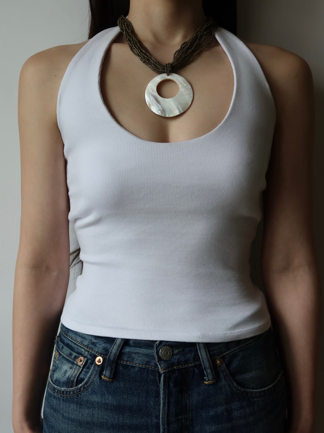 shell circle necklace 상품이미지2