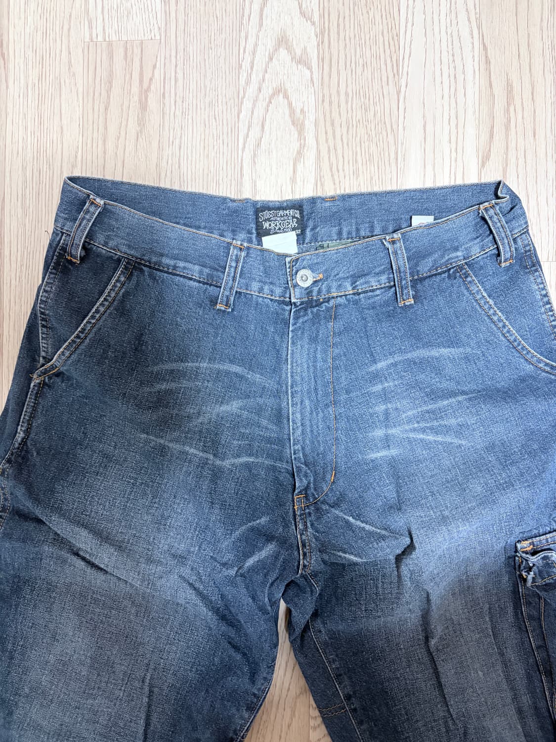 [32] 00년대 올드 스투시 워크기어 데님 워크 쇼츠 상품이미지3