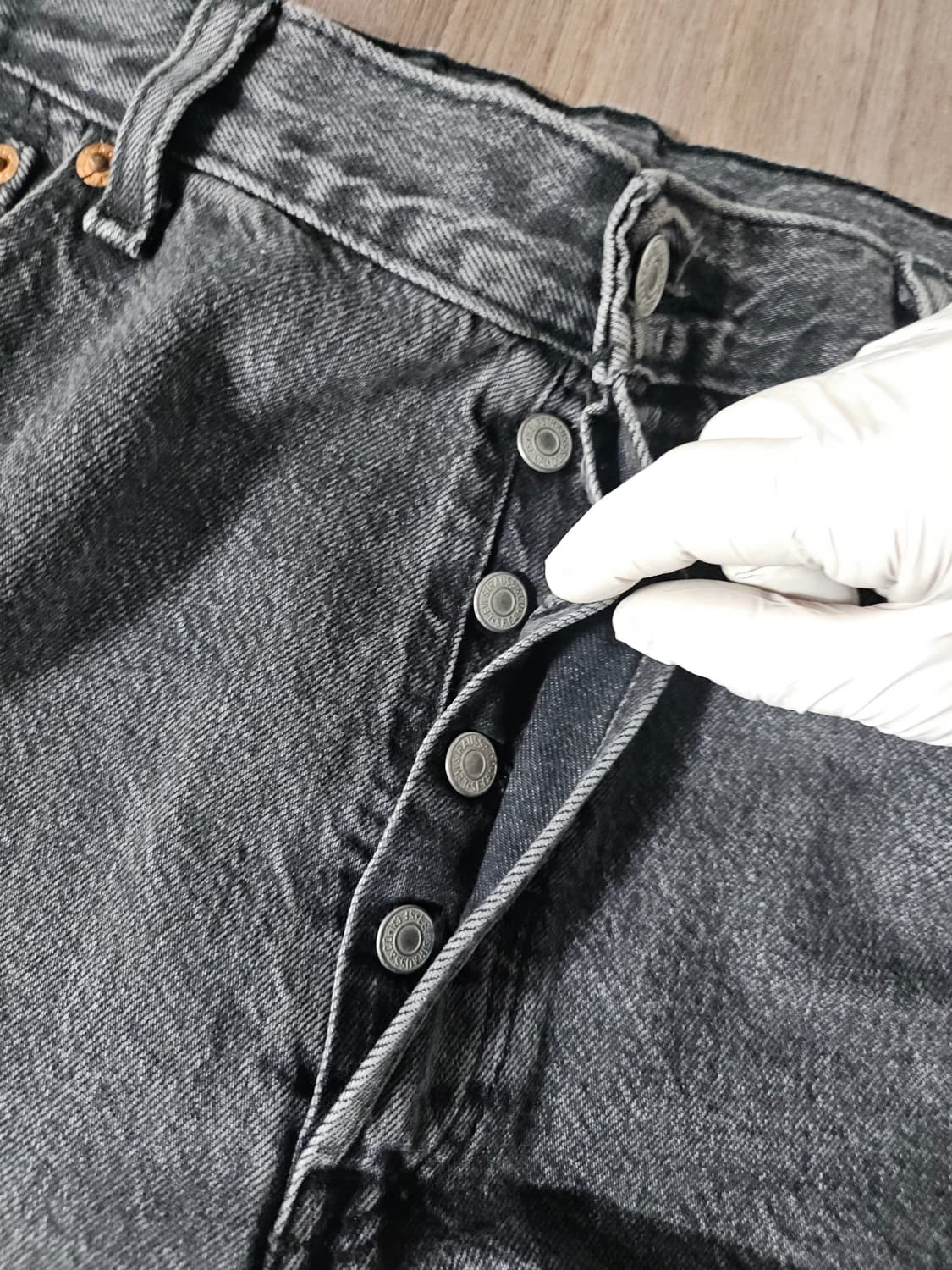 리바이스 501  블랙 데님 팬츠 W36 L32 상품이미지4