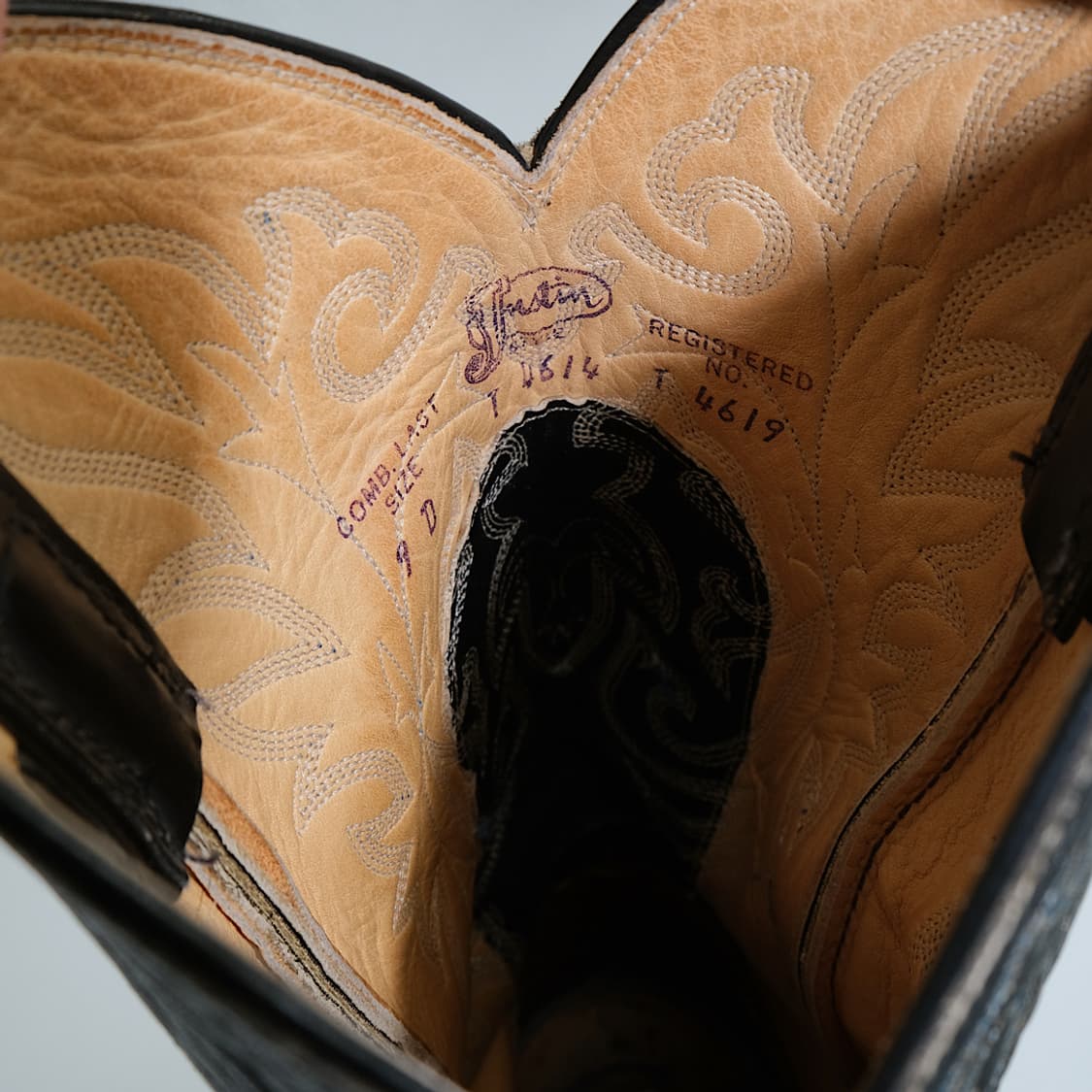 빈티지 저스틴 웨스턴 부츠 9D(270) 사이즈 BT27001 상품이미지9