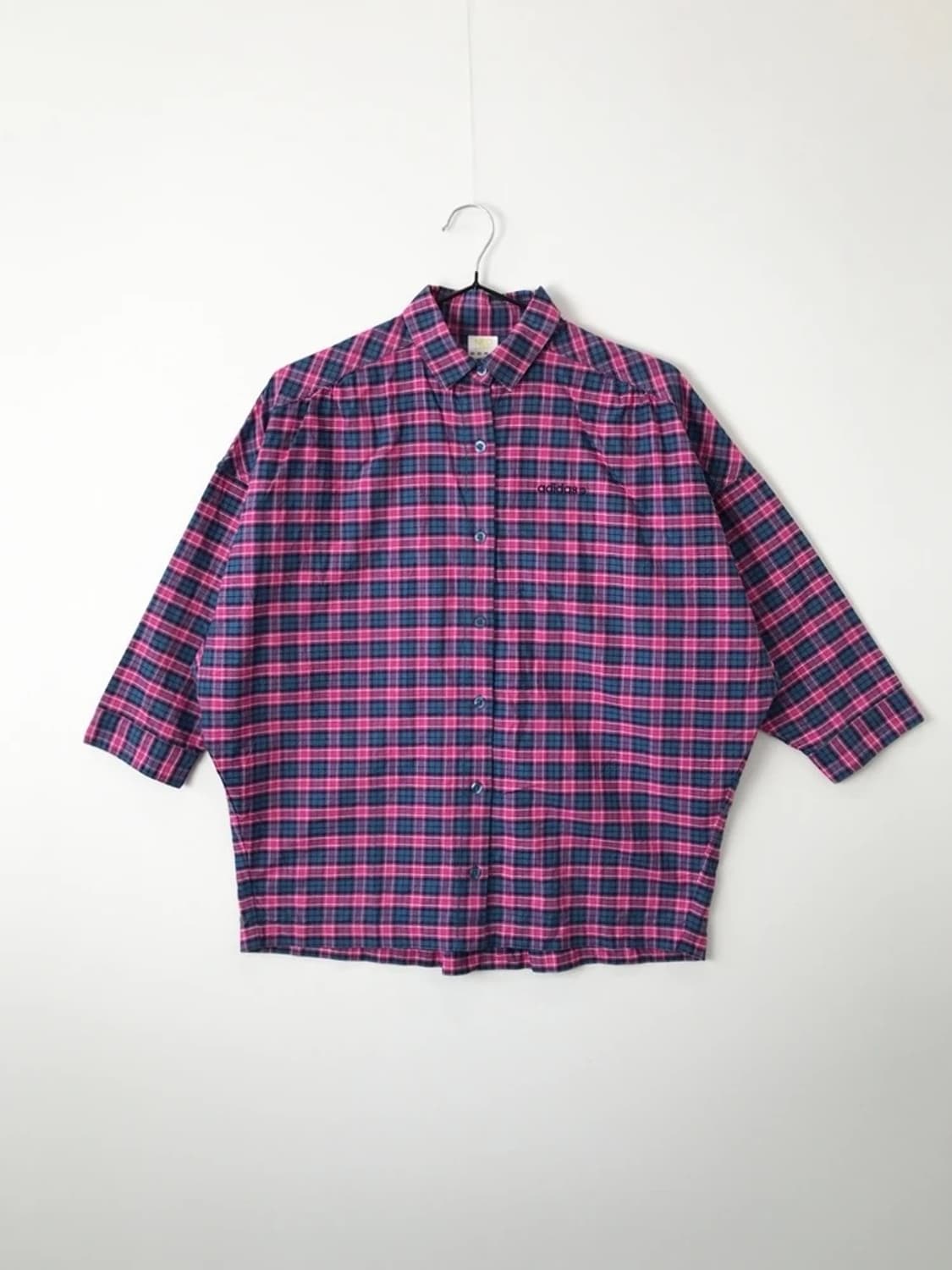 Adidas Neo Pink Check Shirt 상품이미지4
