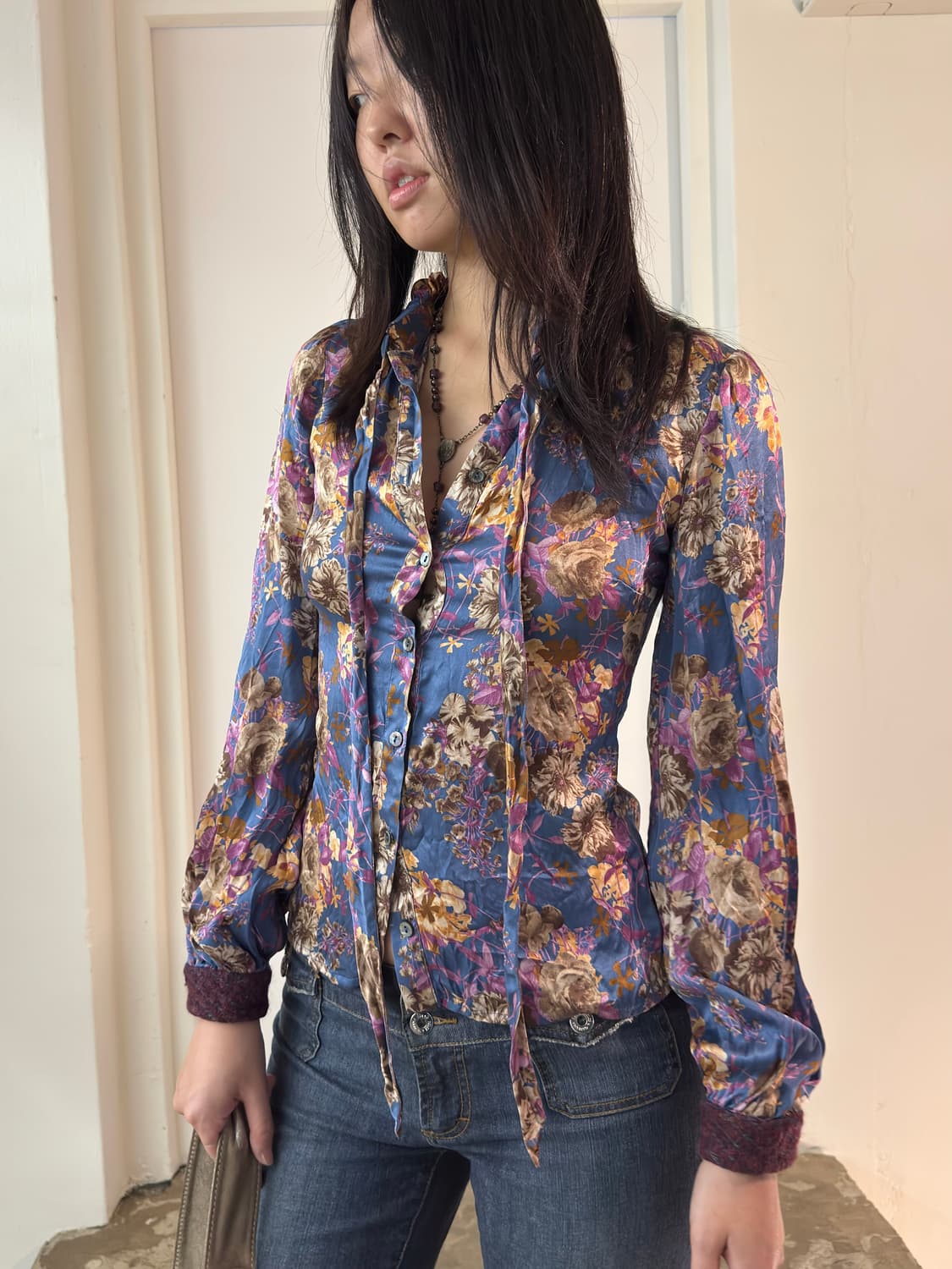 Dolce&Gabbana Floral Silk Blouse/ 38 상품이미지1