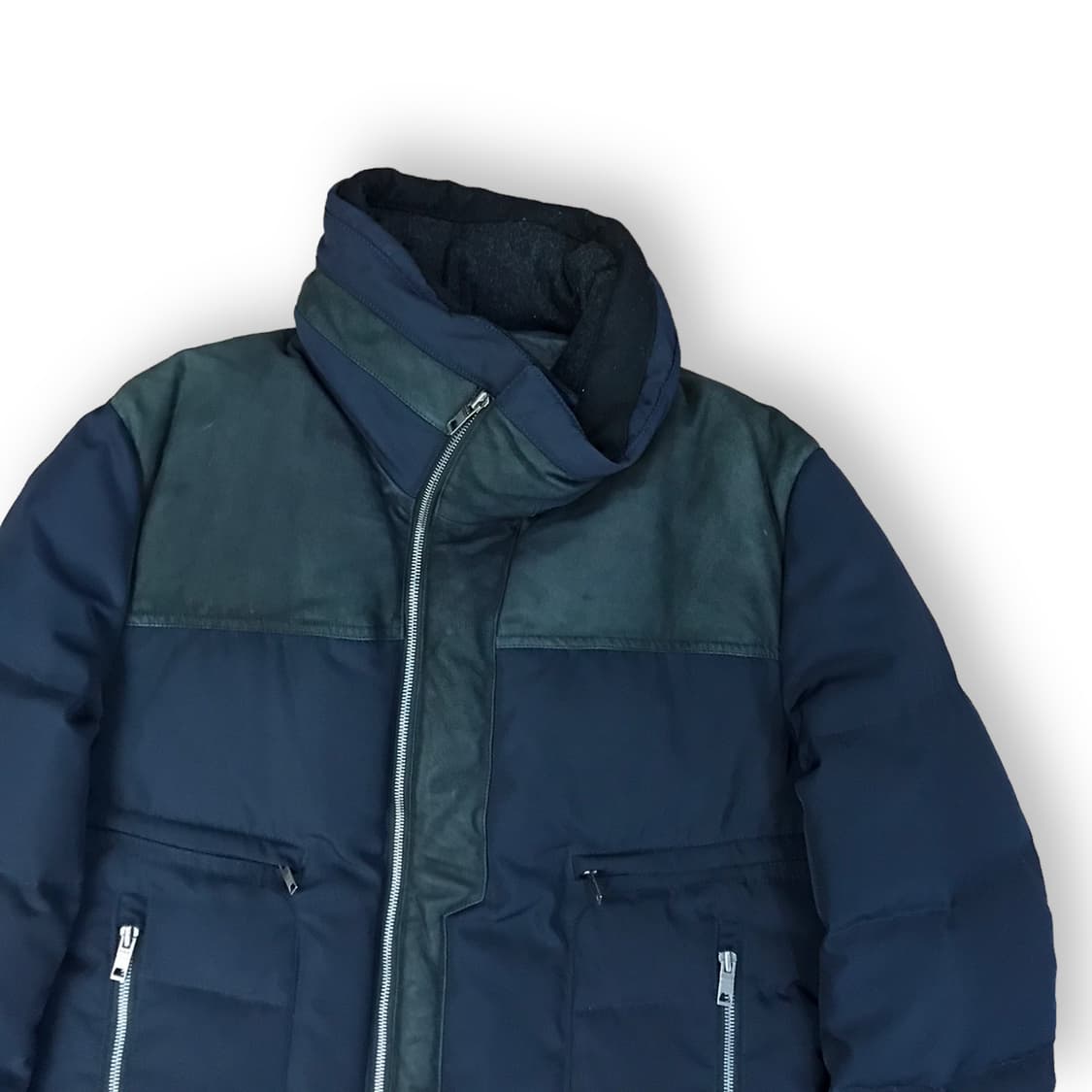 솔리드옴므 레더 패딩 상품이미지2