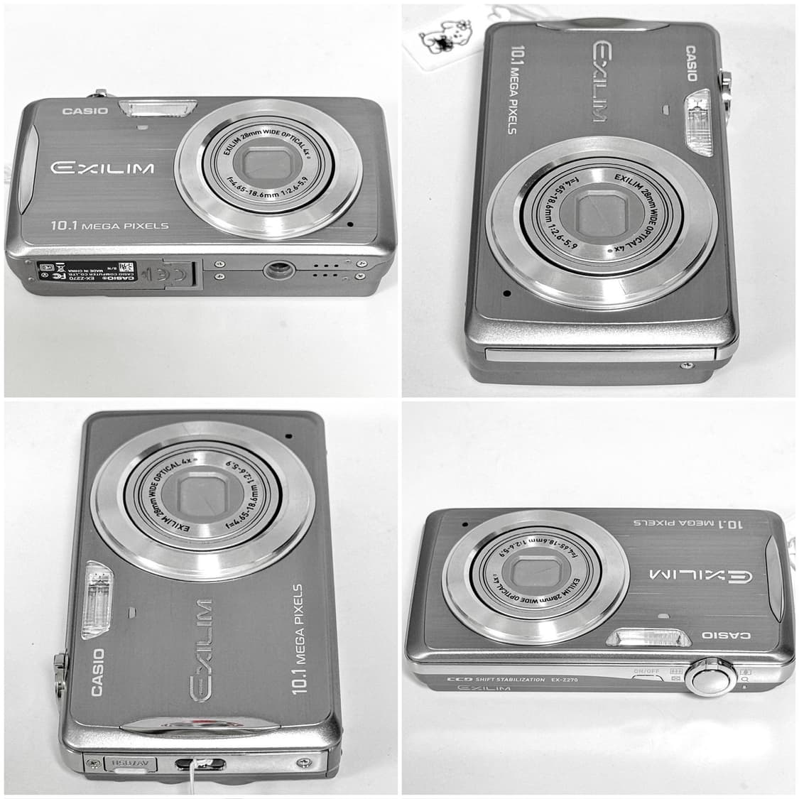 카시오 엑슬림 Z270 실버 빈티지디카 상품이미지4