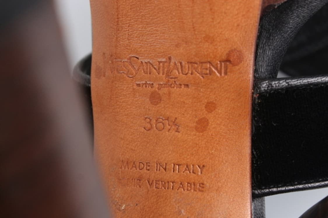 YSL 퍼 샌들 힐 상품이미지5