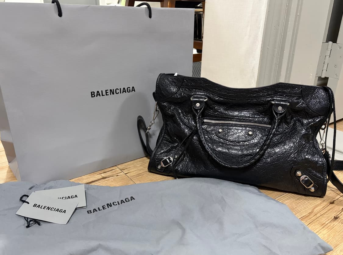 발렌시아가 르시티 미디움 블랙 은장 A급 상품이미지2