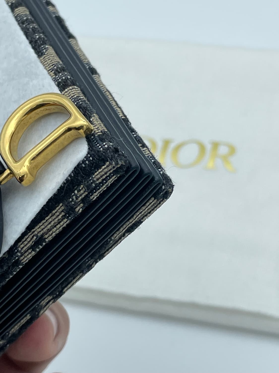 [ 새상품 / 풀구성 ] 디올 오블리크 새들 5포켓 아코디언 지갑 상품이미지8