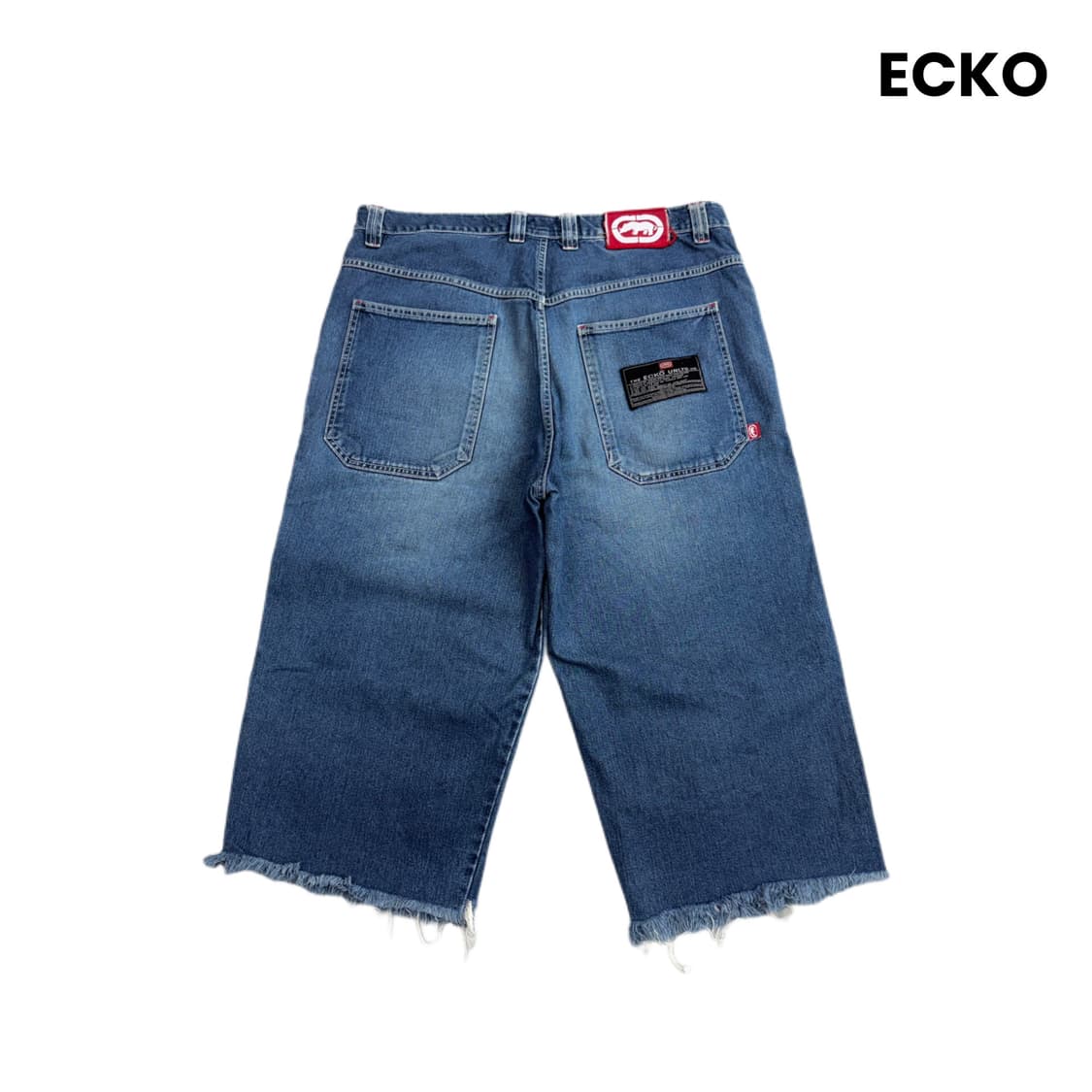 ECKO 에코 언리미티드 핀터깔 스케이터 버뮤다 데님 쇼츠 반바지 상품이미지1