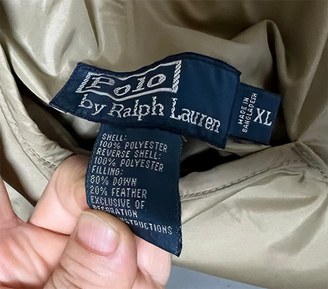 POLO 폴로 남자 패딩조끼 덕다운 양면 오염 XXL 110 상품이미지6