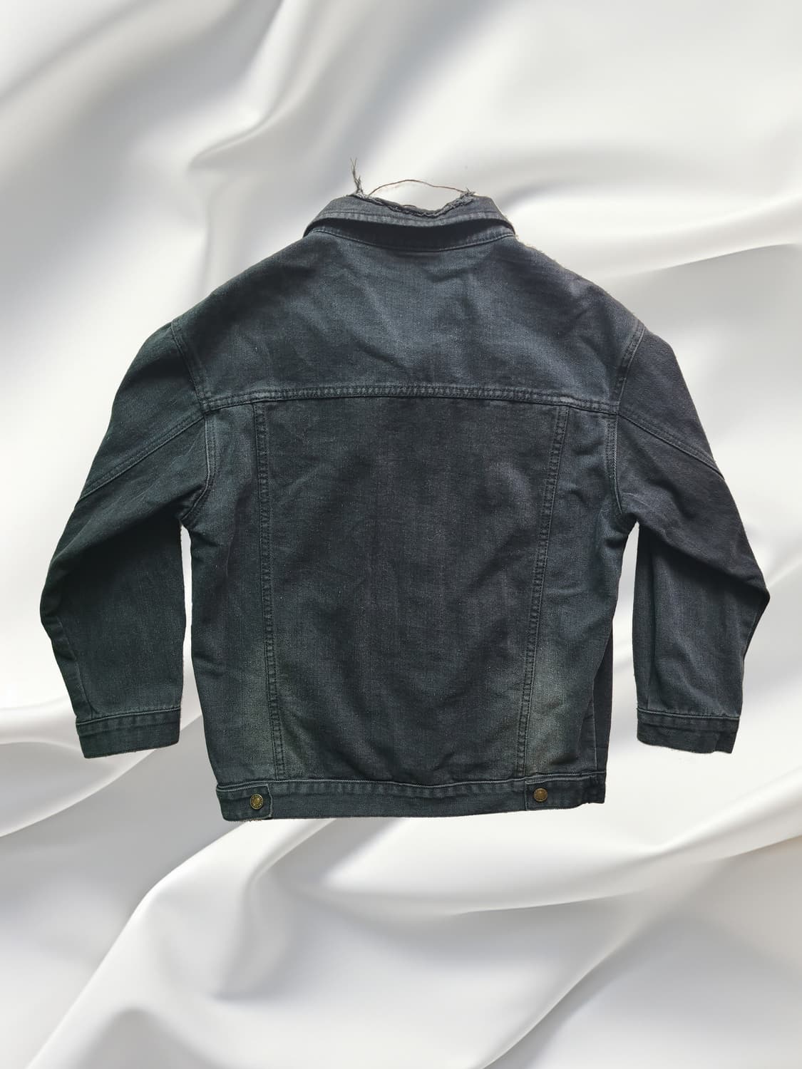 블랙 데님 빈티지 자켓 상품이미지3