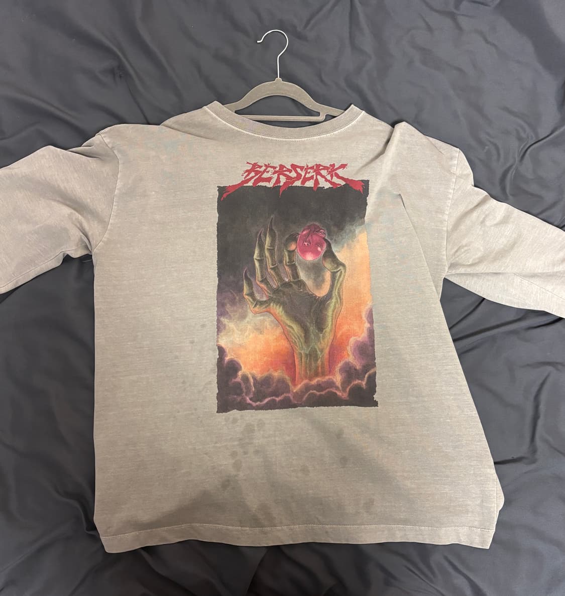 4) 폴리테루X베르세르크 롱슬리브 그레이 상품이미지1