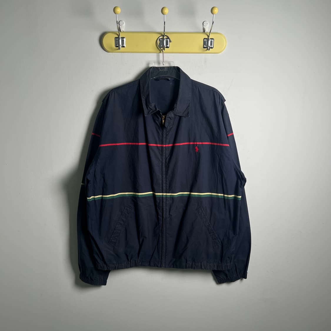 90's 폴로 랄프로렌 올드스쿨 스트라이프 스윙탑 자켓 XL 상품이미지1