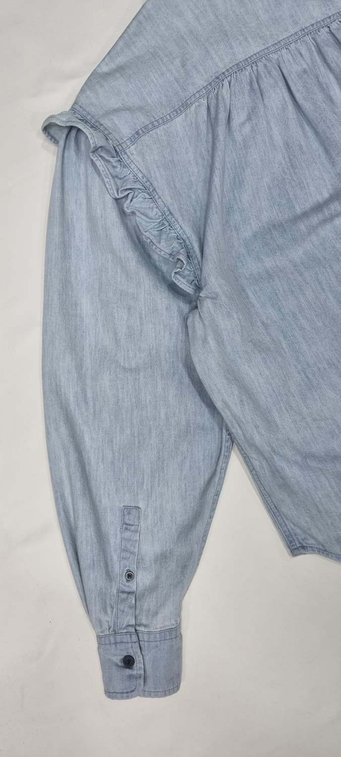 이자벨마랑 데님 프릴 셔츠 S _ 여성, 실측 확인 상품이미지7