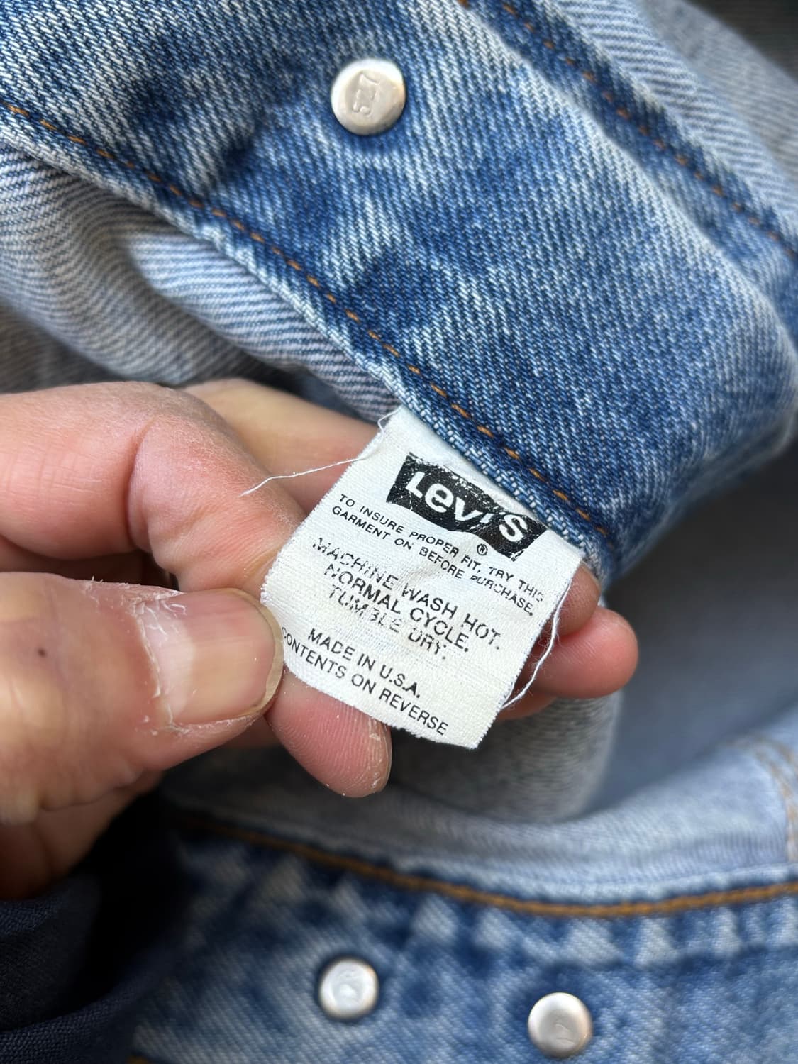 90s 리바이스 오렌지탭 데님트러커 4rd 상품이미지7