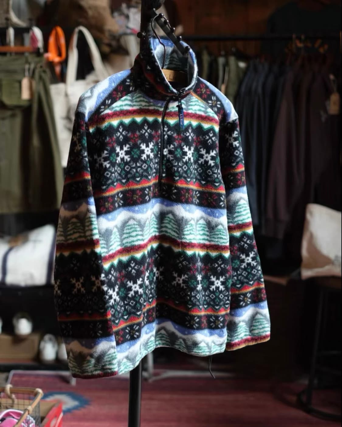 90s~00s L.L.Bean 빈티지 하프 집업 플리스 상품이미지1