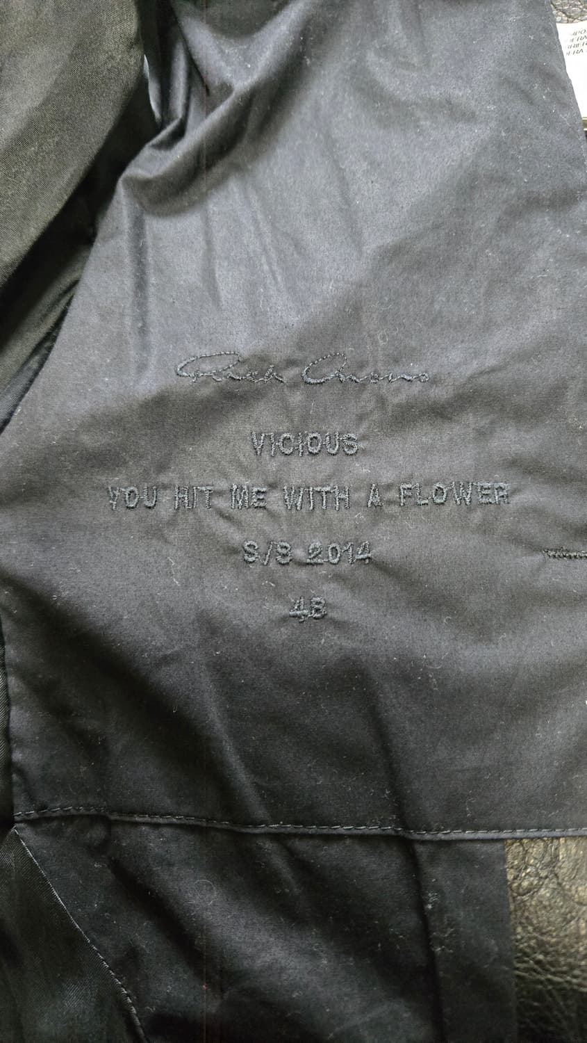 릭 오웬스 Vicious SS 2014 디어스킨 레더 자켓 상품이미지9