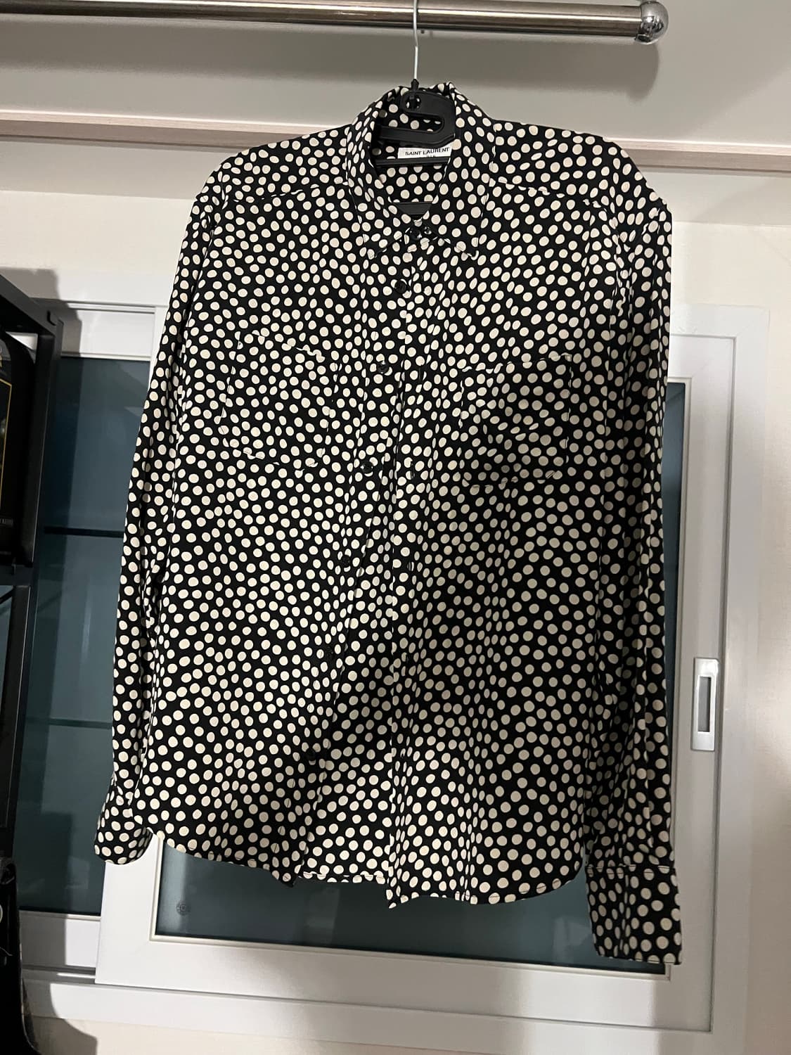 생로랑 fall 22 도트 셔츠 상품이미지2