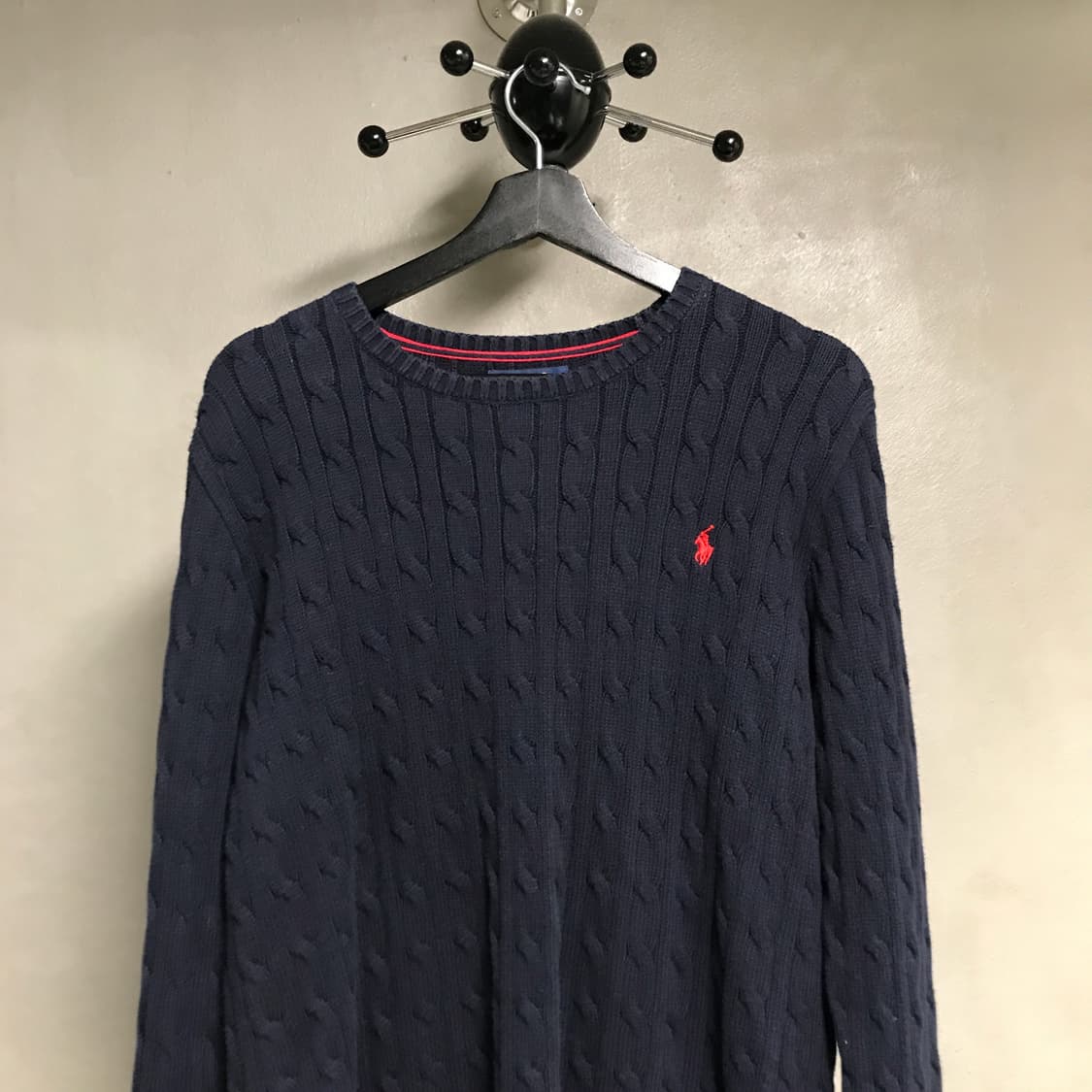 폴로 랄프로렌 케이블 니트 네이비 XL18-20 상품이미지2