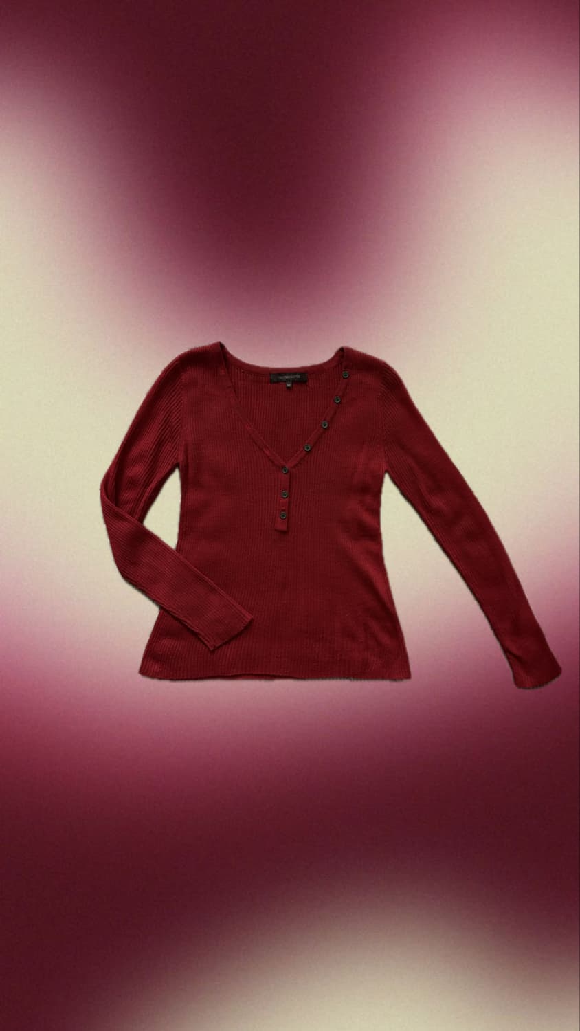 레드 니트 상품이미지1