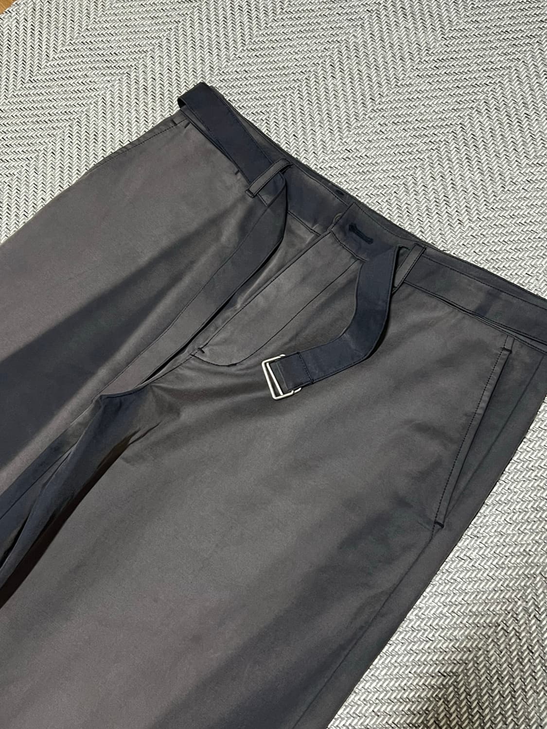 jiyongkim 23ss 벨티드 스트레이트 트라우저 L 상품이미지1