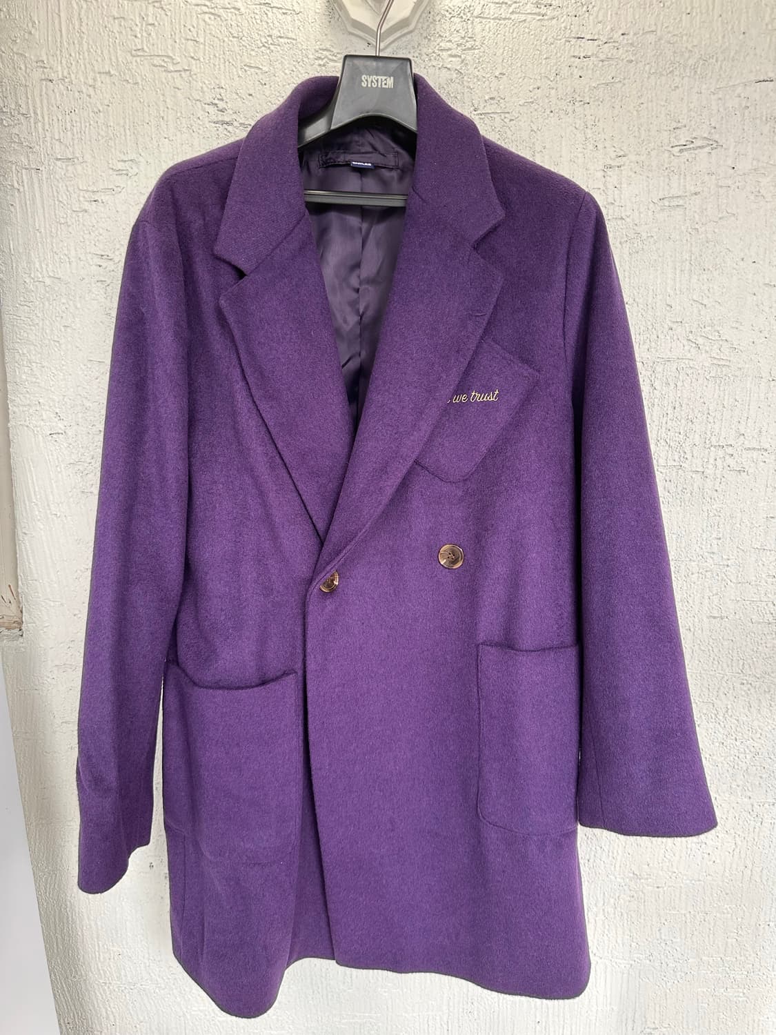 SAINTLESS purple duffel coat 상품이미지6
