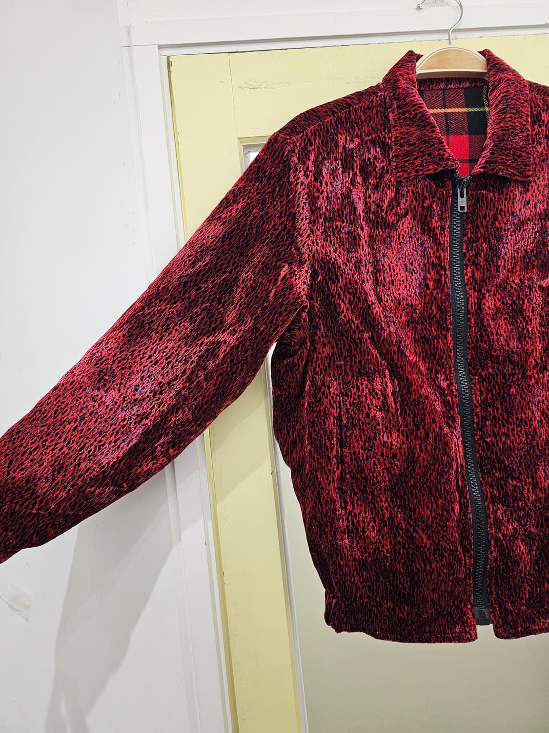 레드 벨벳 집업 블루종 상품이미지4