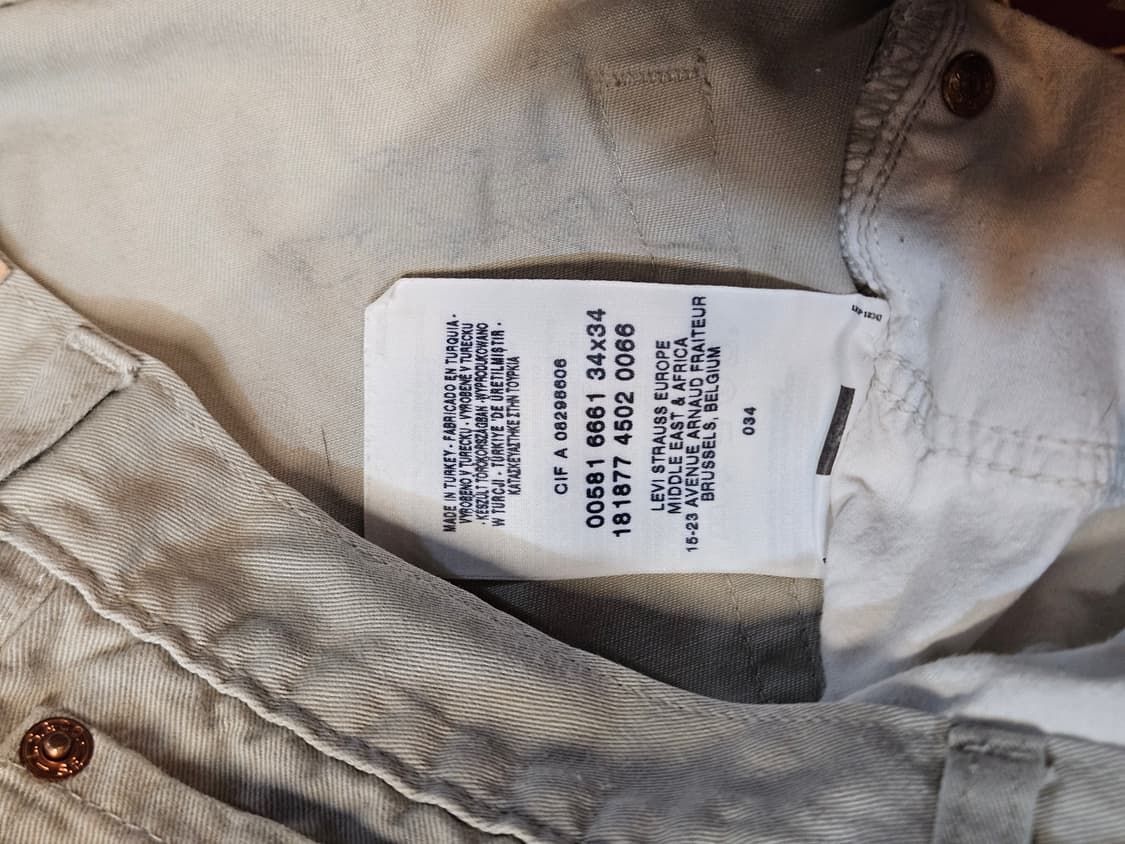 Levi’s 581 Straight Pants (Light Grey) 상품이미지5