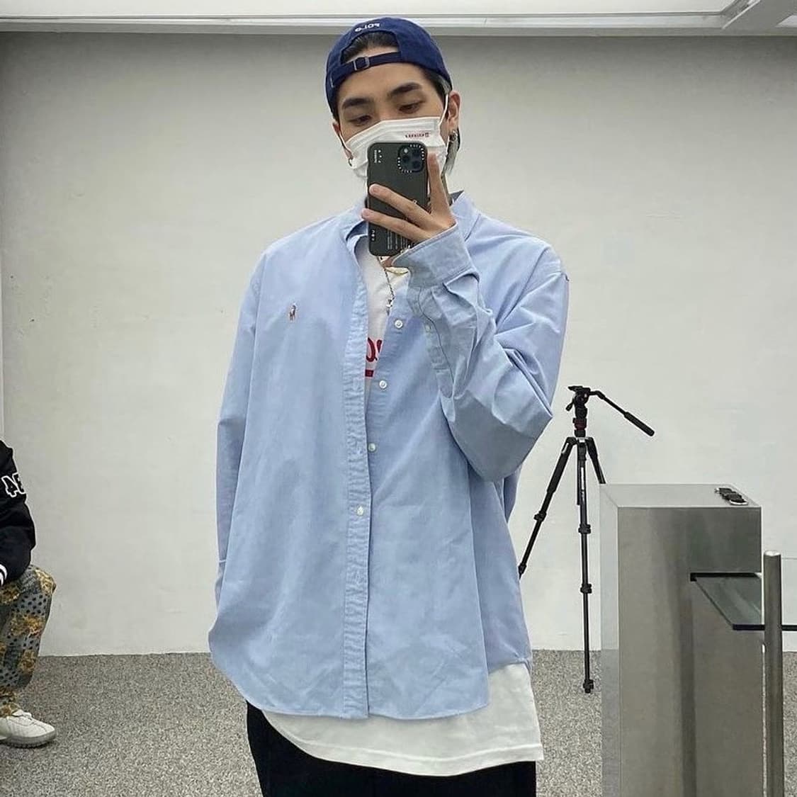 폴로 랄프로렌 멀티 포니 소라색 옥스포드 셔츠 상품이미지2