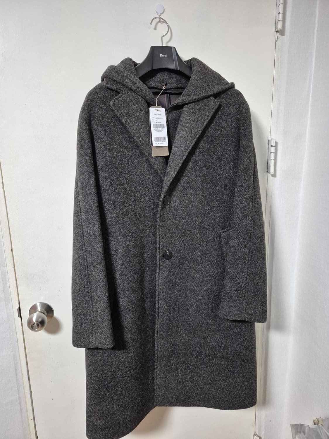 series 시리즈 울저지 후드패널 코트 상품이미지3