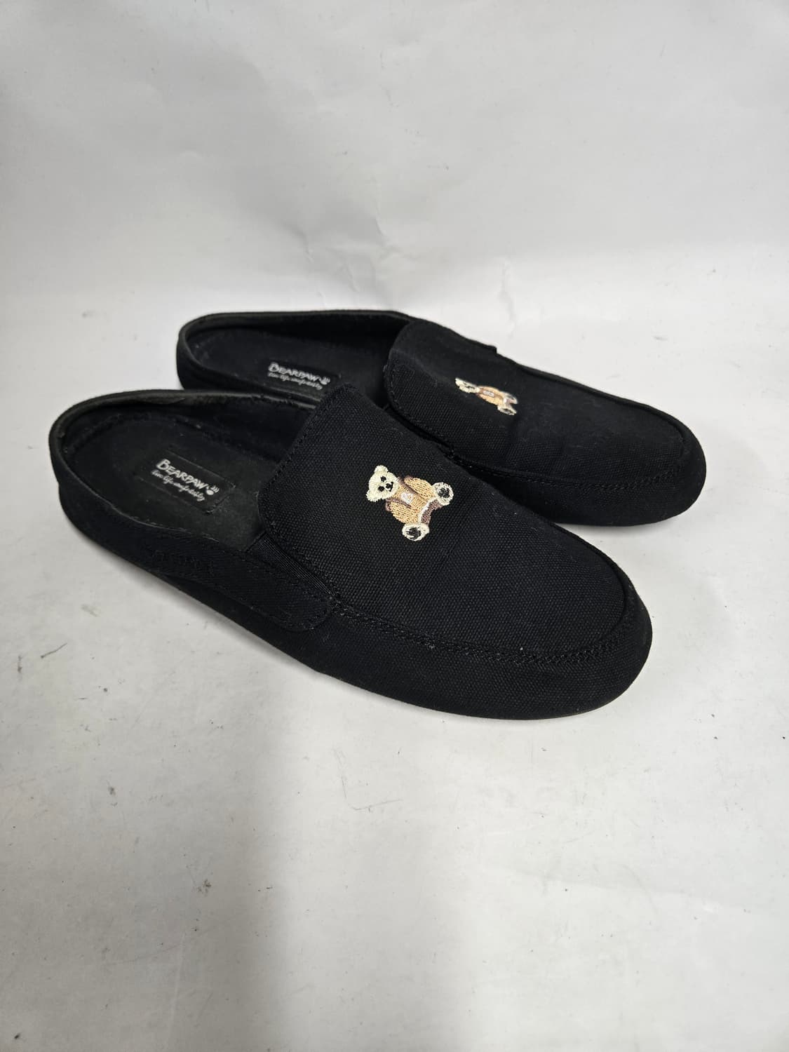 BEARPAW 베어파우 블랙 곰돌이 자수 슬리퍼250mm 상품이미지1