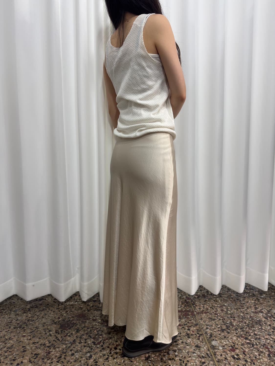 glossy maxi skirt 상품이미지6