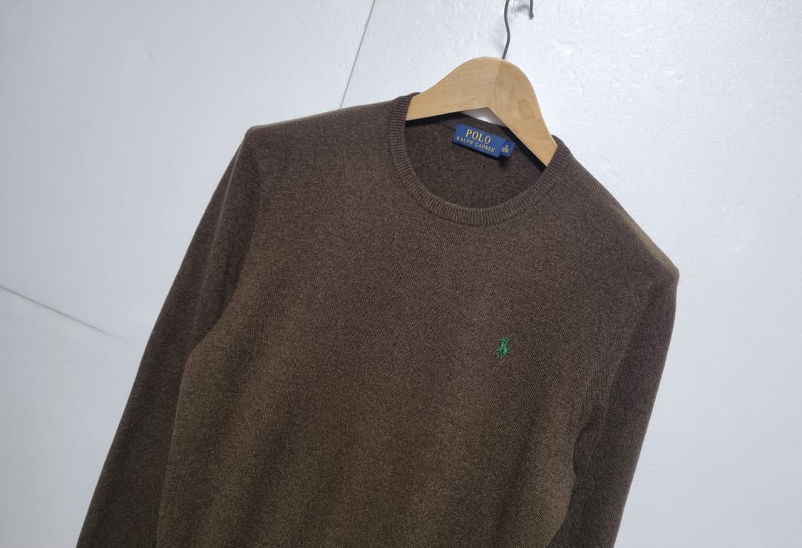 남성 폴로 POLO 울 WOOL 모 긴팔 니트 스웨터 브라운 갈색 상품이미지2