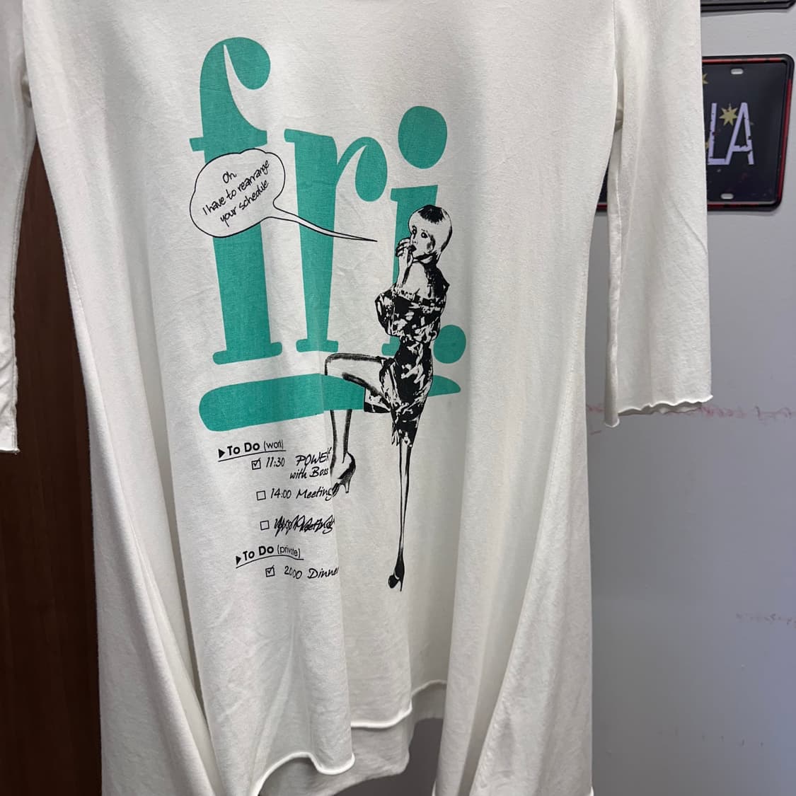White Knot Detail Print T-Shirt  상품이미지5
