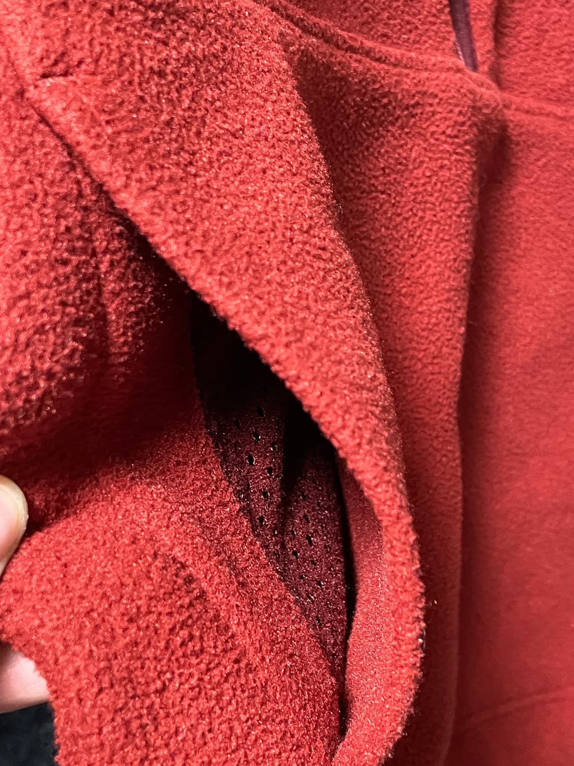 M 90s 파타고니아 신칠라 레드 하프집업 상품이미지4