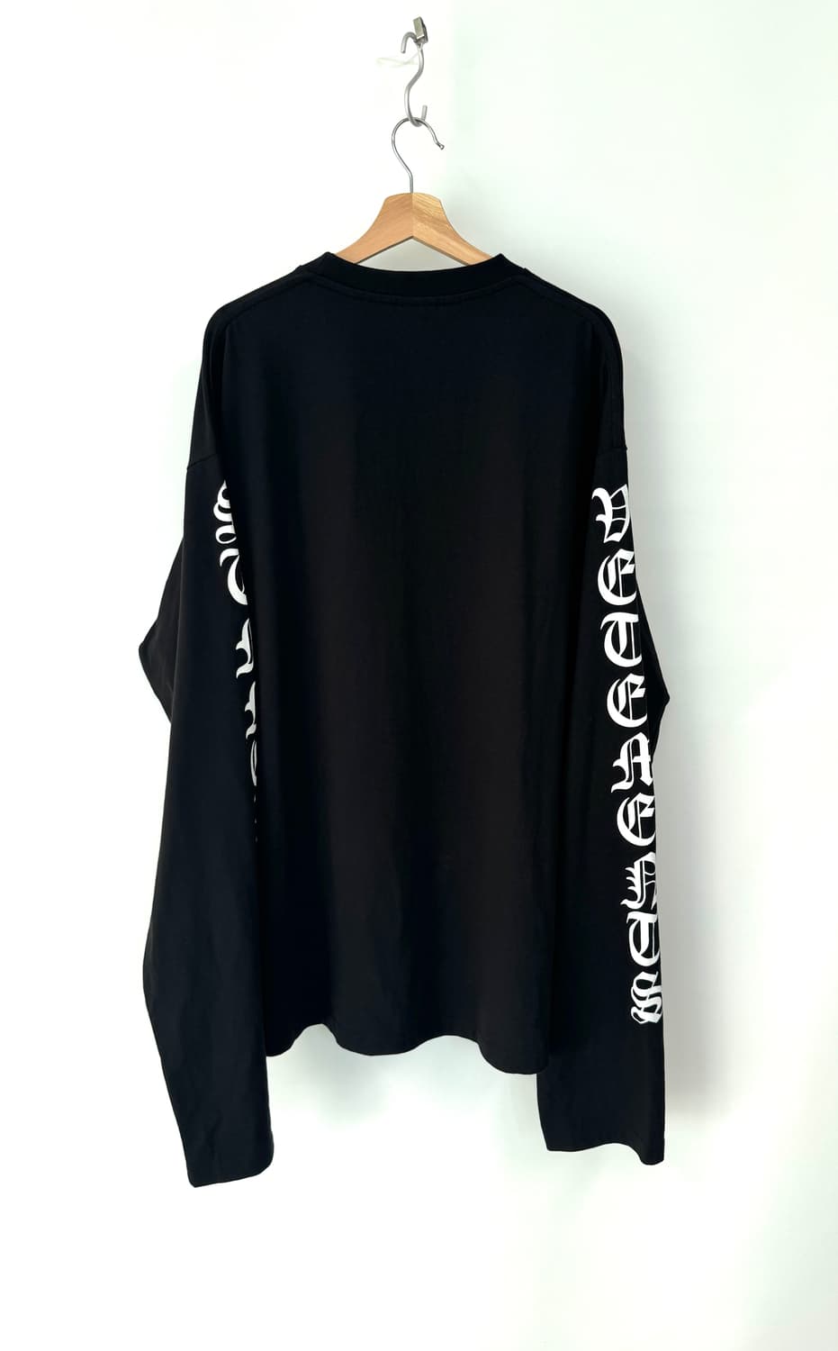 VETEMENTS 베트멍 SS2016 레터링 블랙 긴팔 티셔츠 M 상품이미지2