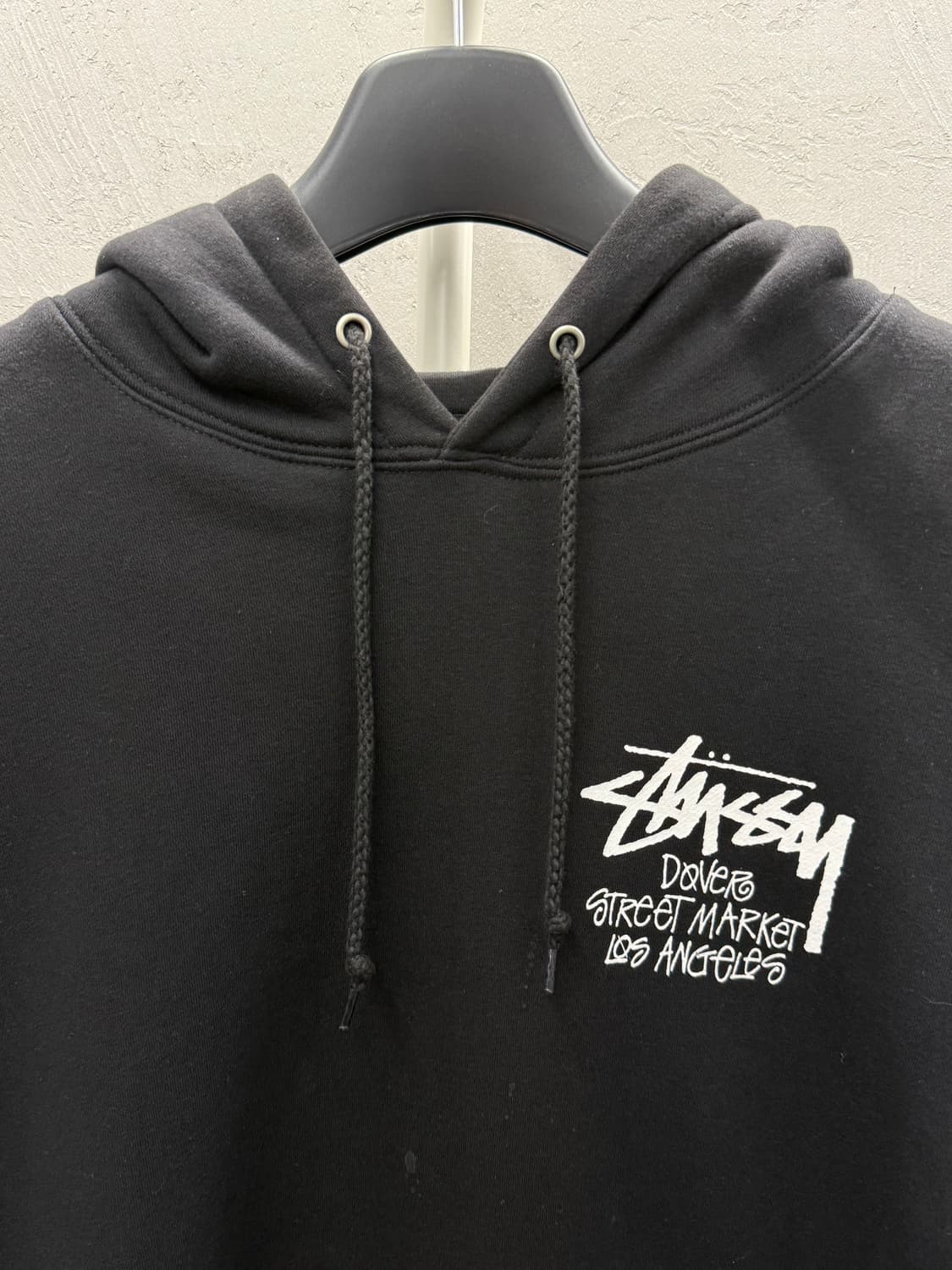 Stussy logo hoodie black XL 상품이미지3