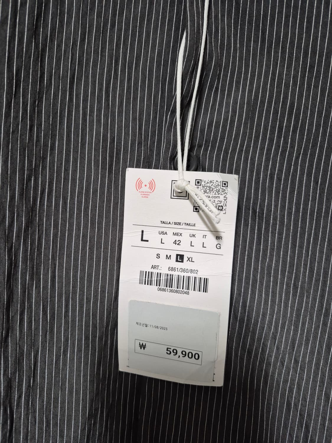 새옷 자라 테크니컬 긴팔 셔츠 상품이미지6