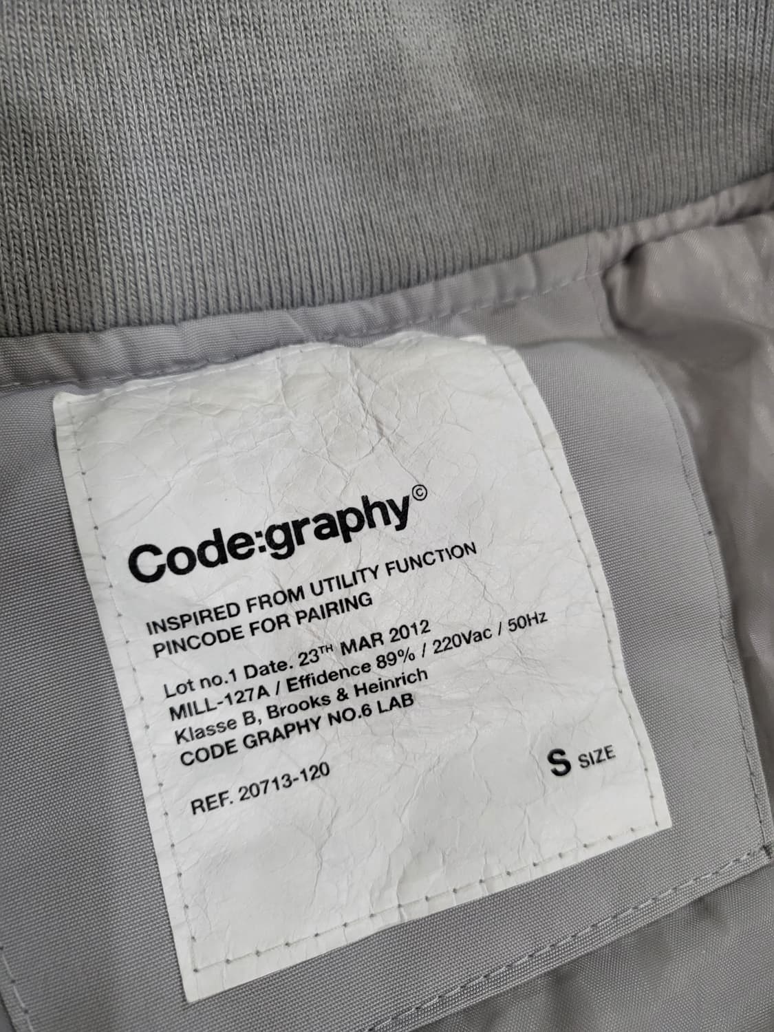 코드그래피 그레이 항공 점퍼 상품이미지3