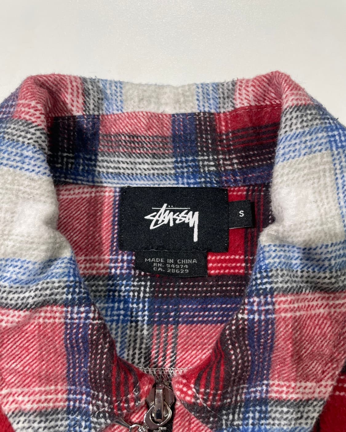 스투시 린콘 플래드 체크 집업 자켓 상품이미지7