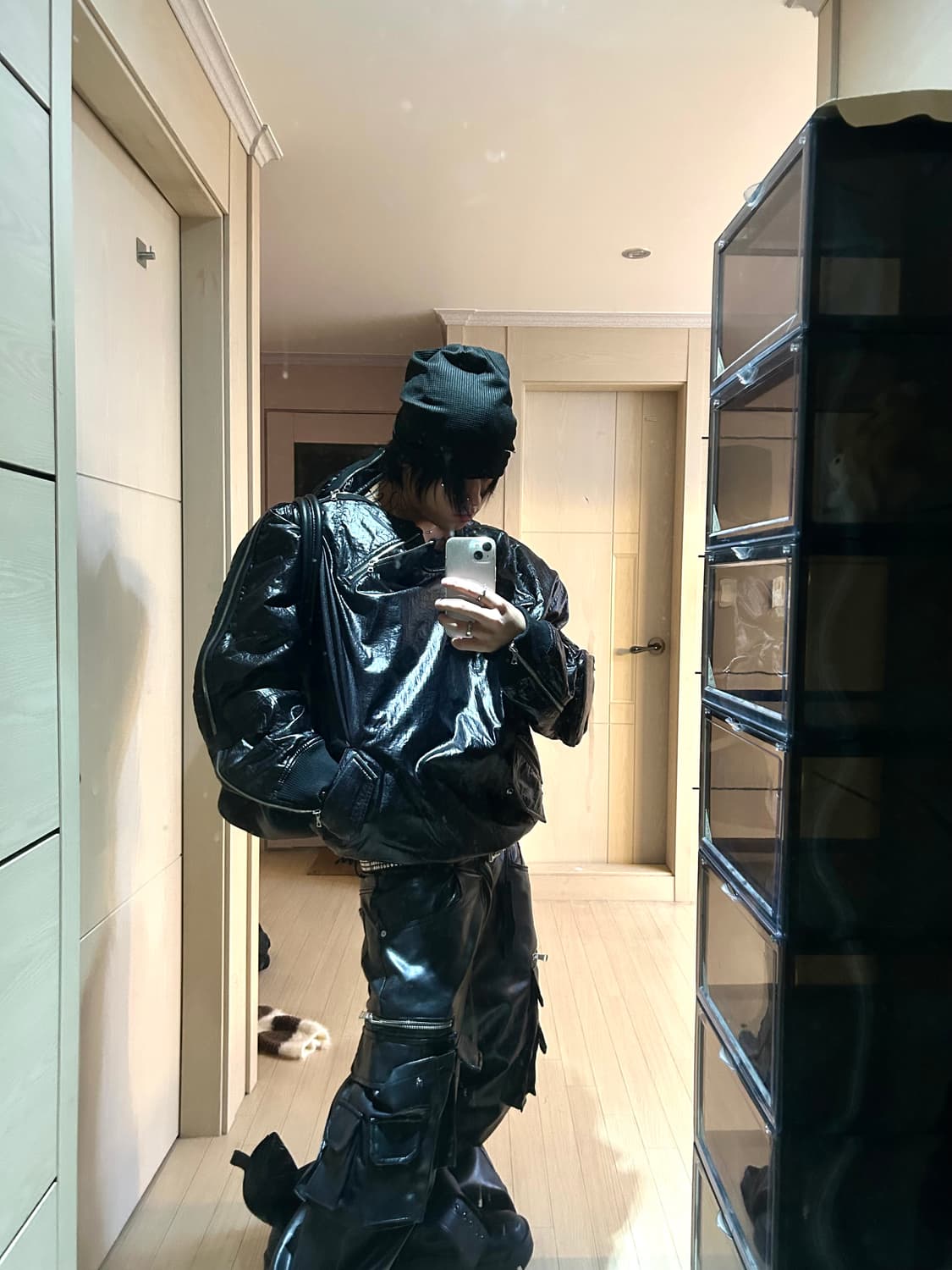 Flight Nylon Bomber Zip Sweat Shirts 상품이미지2