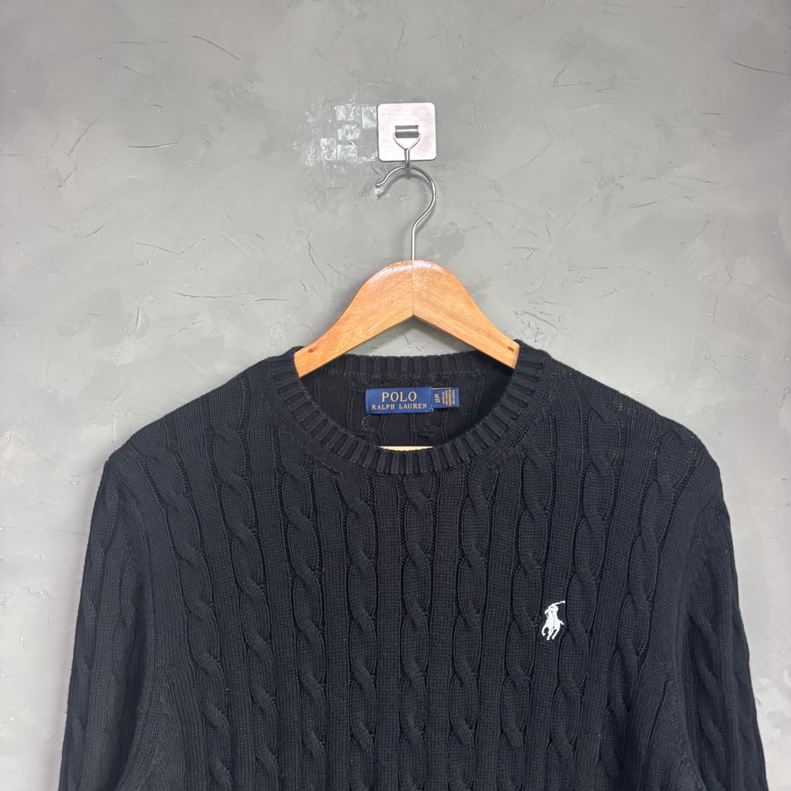 폴로 랄프로렌 꽈배기 니트 블랙 상품이미지2