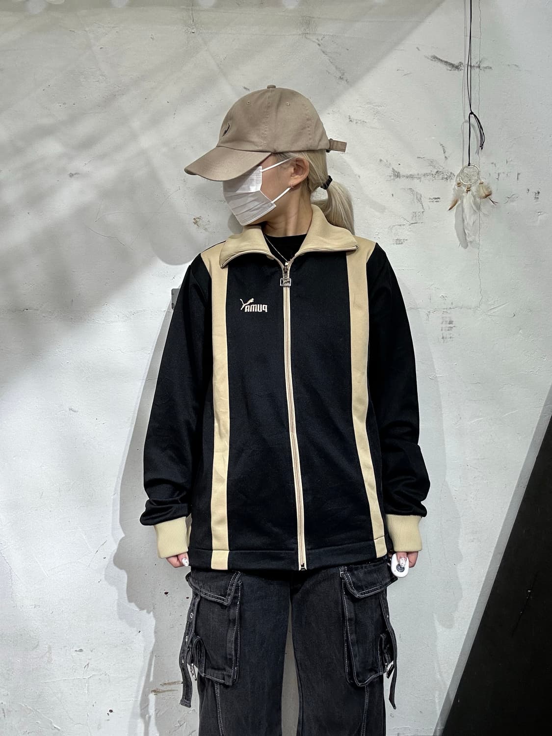 푸마 y2k 와투케 블랙 골드 트랙탑 져지 L 상품이미지2