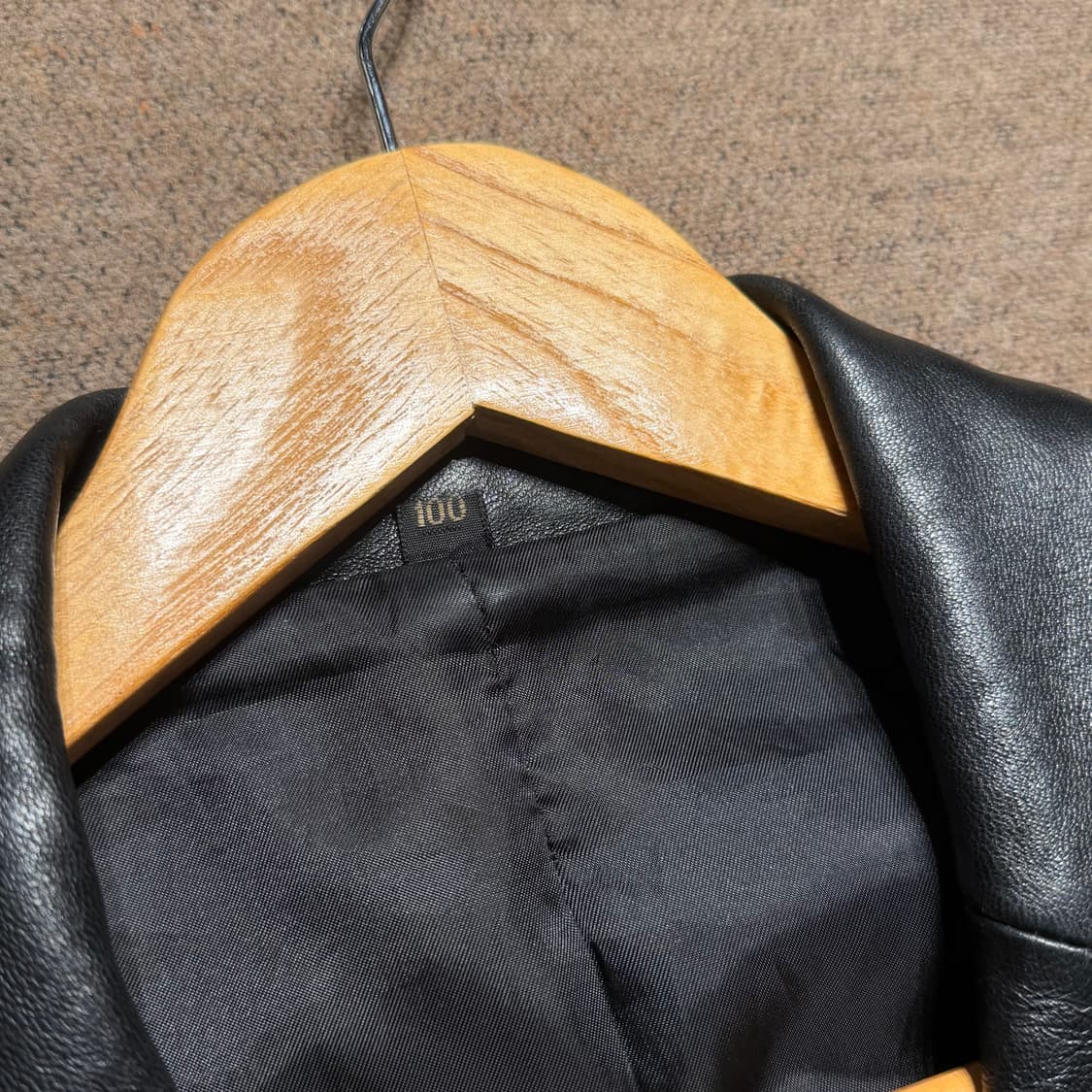 패리골드 뉴욕 램스킨 레더 자켓 L 양가죽 카 코트 상품이미지2