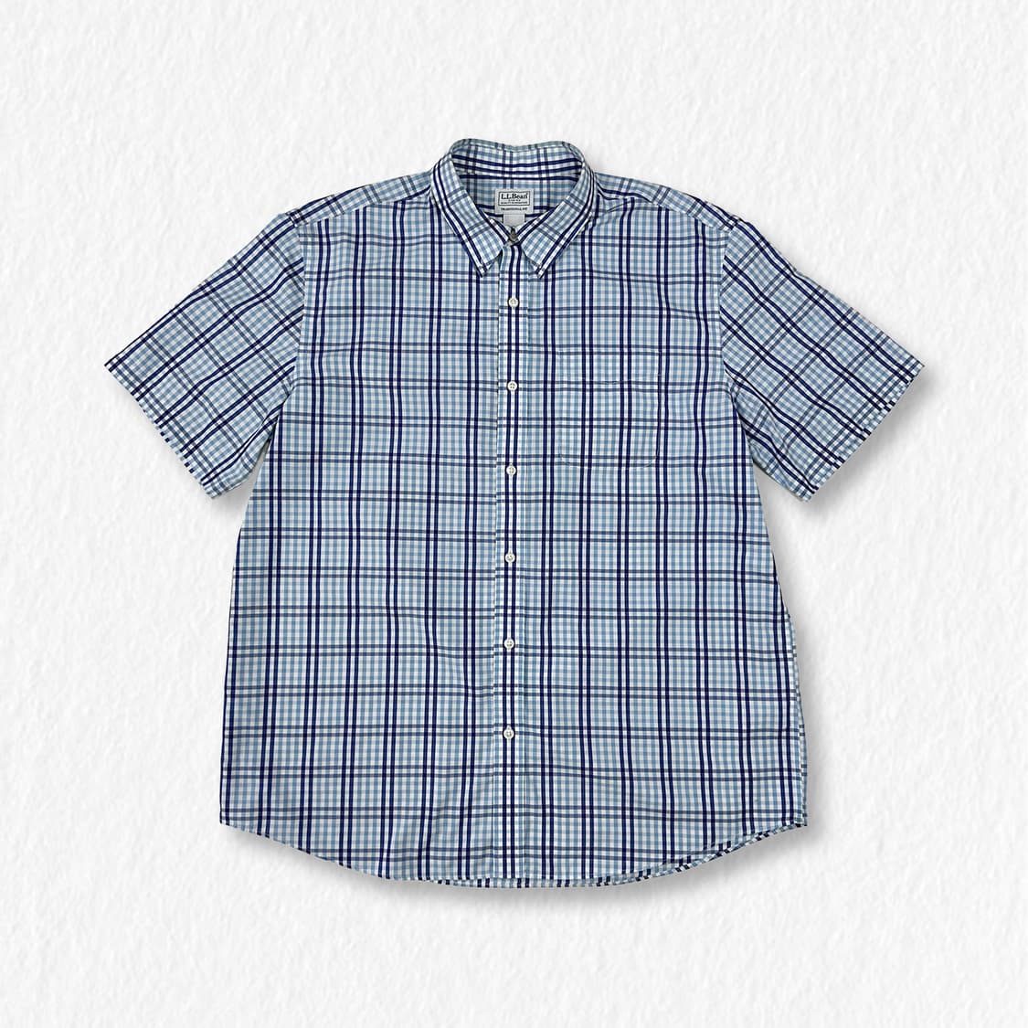 LLBEAN 엘엘빈 체크 셔츠 블루 상품이미지1