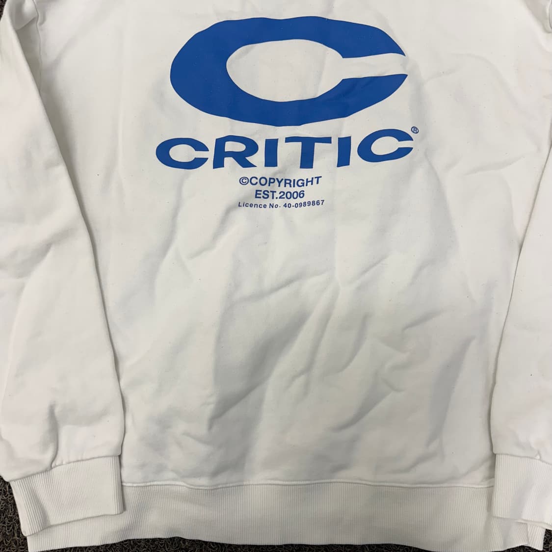 CRITIC 크리틱 로고 맨투맨 M 상품이미지6