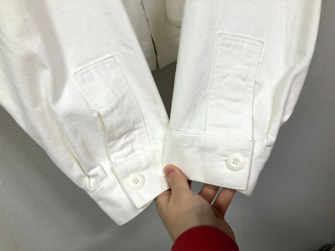 예스아이씨 오버핏 부드러운 메쉬 코튼 트러커 봄버 자켓 _ 아이보리 M 상품이미지5