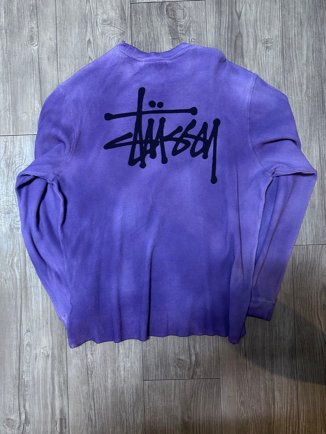 스투시 베이직 스탁 써멀 롱슬리브 티셔츠 라벤더 상품이미지5