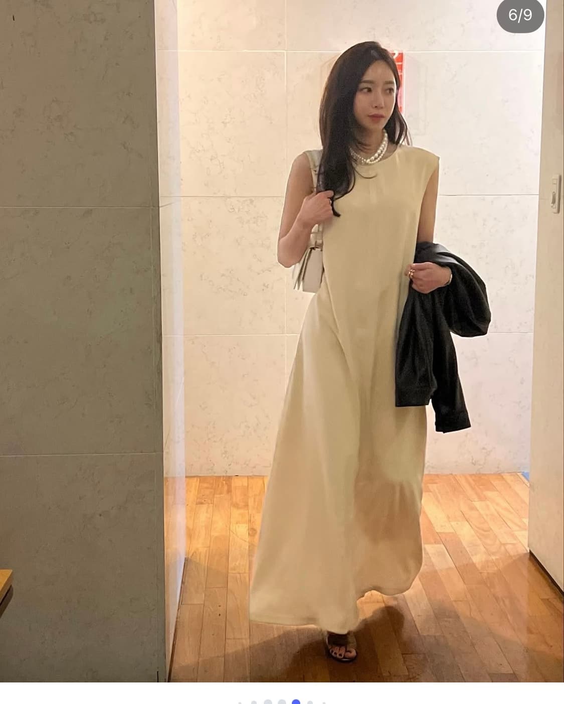 Days Mermaid Long Dress Beige 상품이미지2