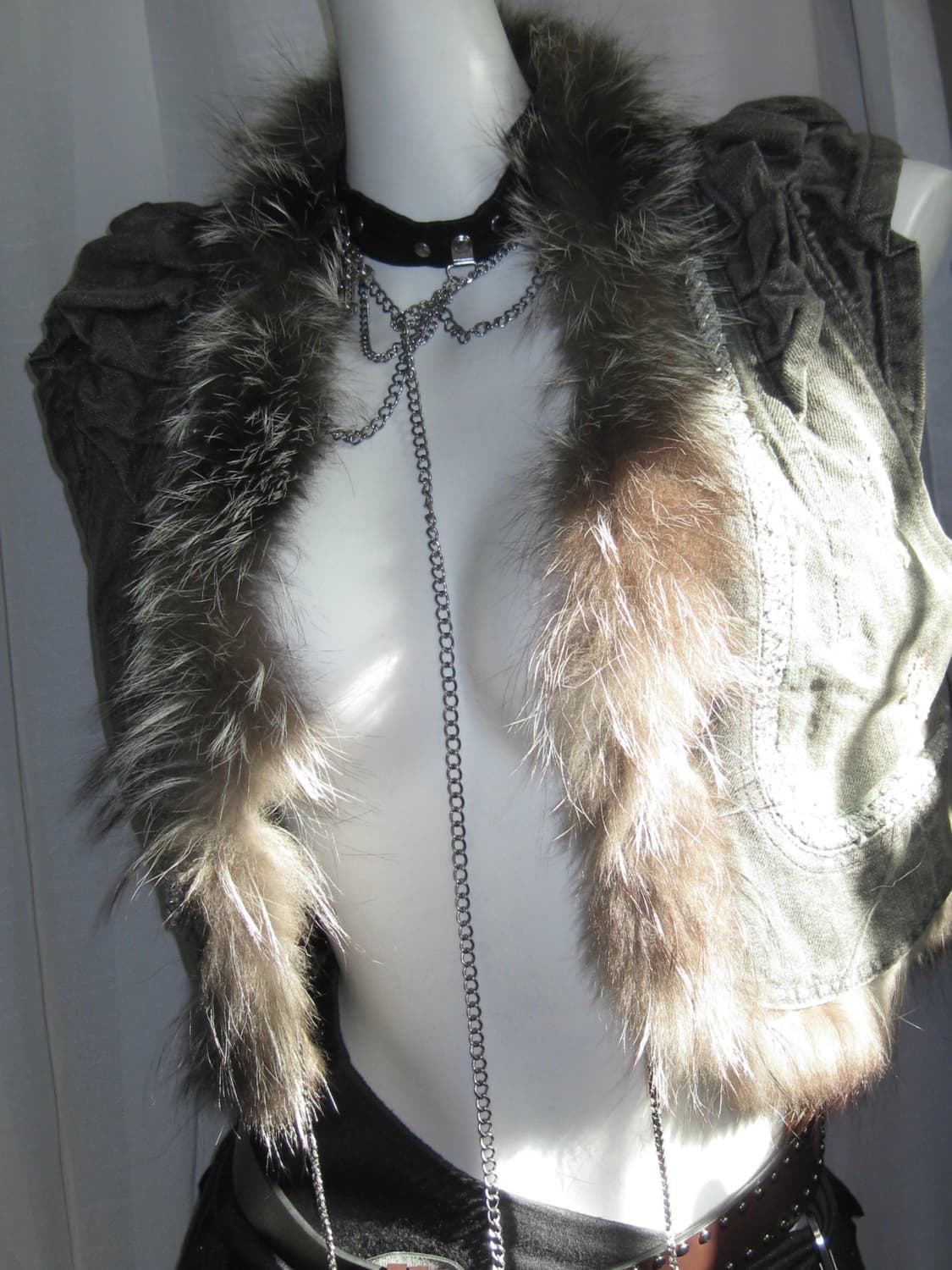 Vintage 웨스턴 퍼 베스트  상품이미지4