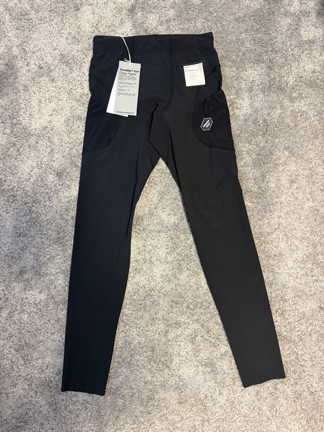 새티스파이 테크실크 에보 카고 타이즈 블랙 S 상품이미지4